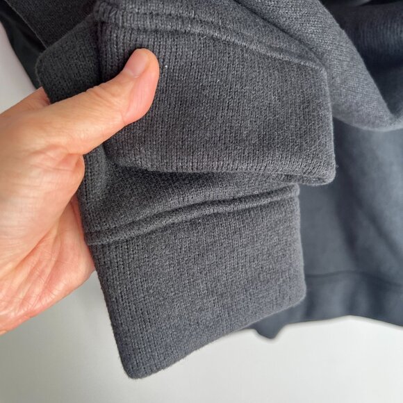 The North Face Men's Snap-Neck Pullover Fleece Top LARGE in Black - Picture 4 of 12